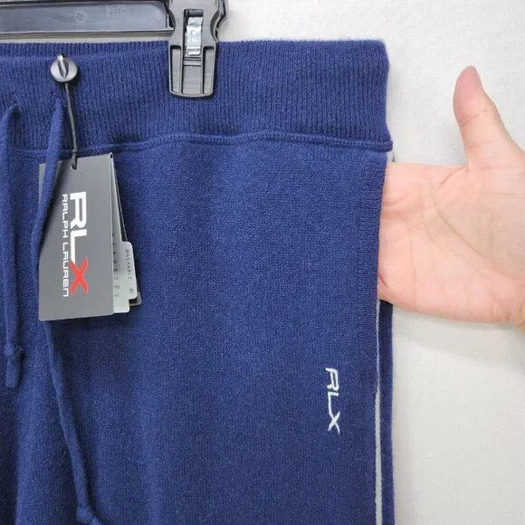 Ralph Lauren RLX Washable 100% Cashmere Golf Pant Jogger Sweatpants Women Medium - Picture 10 of 13